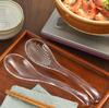 Yoshikawa Delicious Colorful Vegetables Clear Spoon with Total Dishwasher SJ3474 Easy-to-Scoop Holes, Large, 24.5cm Length, Safe, Tsubame-Sanjo,