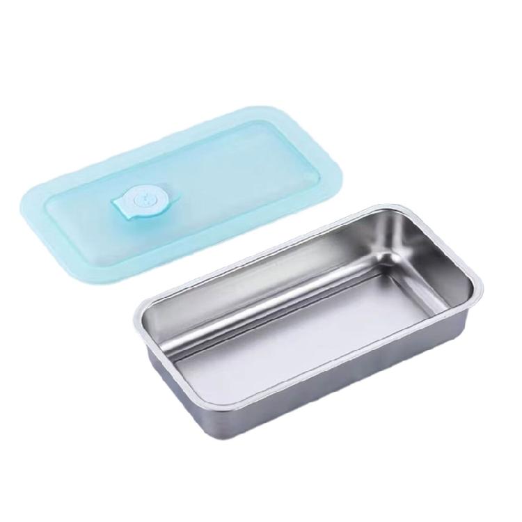 Sealed Nonrust Steel Bentos Box Shatters Proof Clear Covers Corrosions Resistance Perfect for Meal Prepping