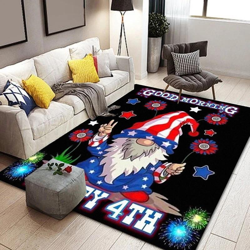 C-Christmas dwarf print carpet yoga mat bedroom decoration carpet living room bathroom decoration floor mat birthday gift