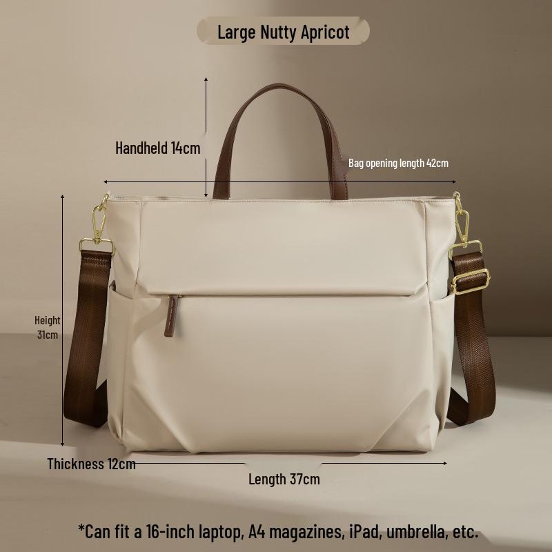 Damen Laptop Schultertasche - Große Kapazität 15,6" Aktentasche Tote