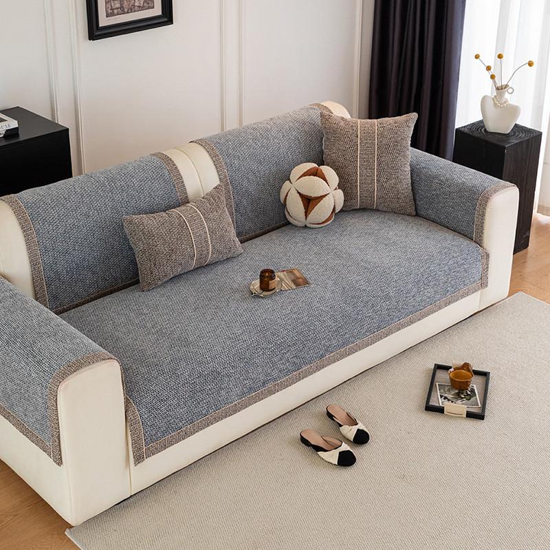 1 Stück Chenille Sofa Kissen Ganzjahres Universal Rutschfest Katzenkratzfest Sofa Abdeckung Staubdicht Maschinenwaschbar Sitzkissen