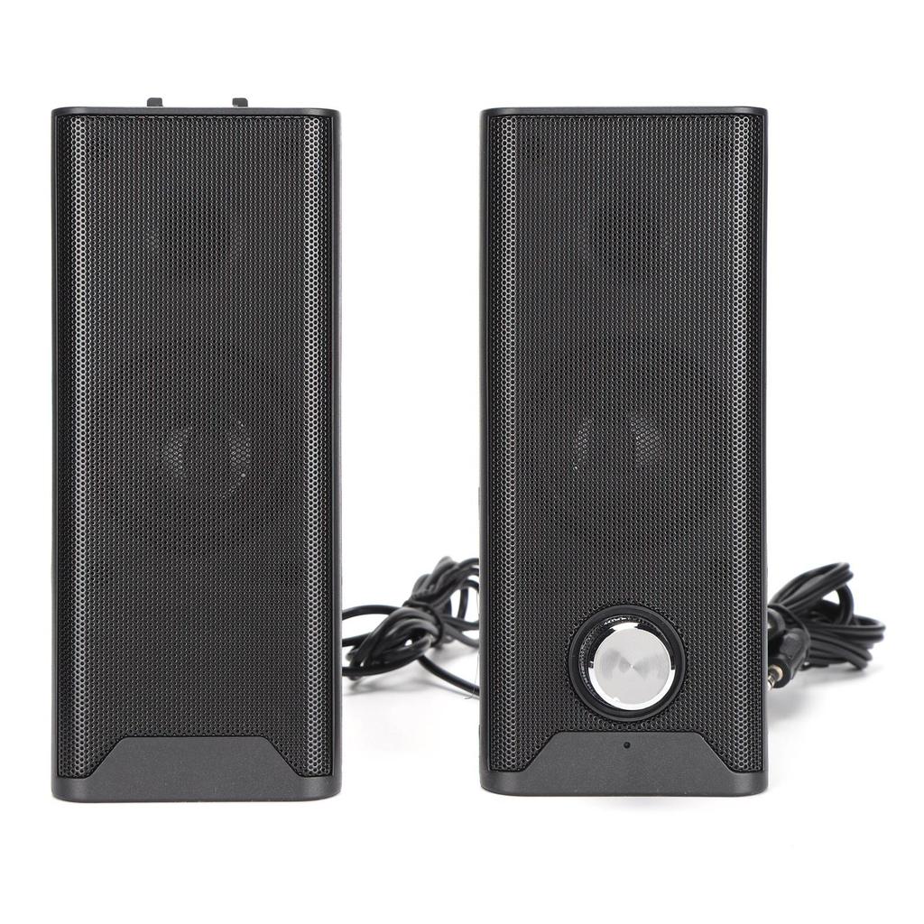 Computer Speakers Wired Multimedia Mini Strip Desktop Stereo Speaker with Subwoofer for Home Computer Laptop