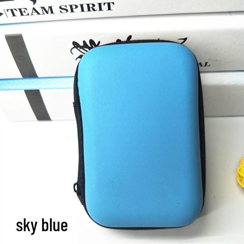 Rectangular EVA Earphone & Data Cable Zipper Storage Bag