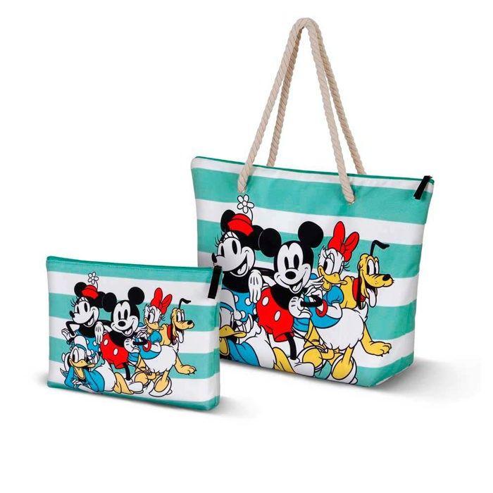 Sac de Plage Soleil - Disney Mickey Mouse Together - Bleu - Taille Unique