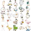 50 Cartoon Simple Drawing Duck Graffiti Stickers Decorate Guitar Notes Suitcase DIY Waterproof