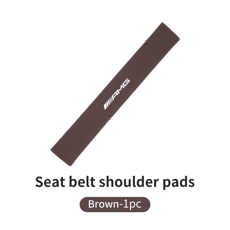 Car Extended Belt Cover Shoulder Pads Leather Seat Belt Covers For Mercedes Benz AMG A B C E S G Class A180 CLK CLA GLE GLC W212