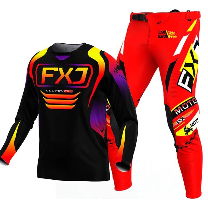 Motokrosová sada pro děti 4 5 6 7 8 9 10 11 12 13 let Mladé dítě Motocykl chlapec dívka Dres Sady kalhot závodní kombinéza Off-road Enduro MX MTB