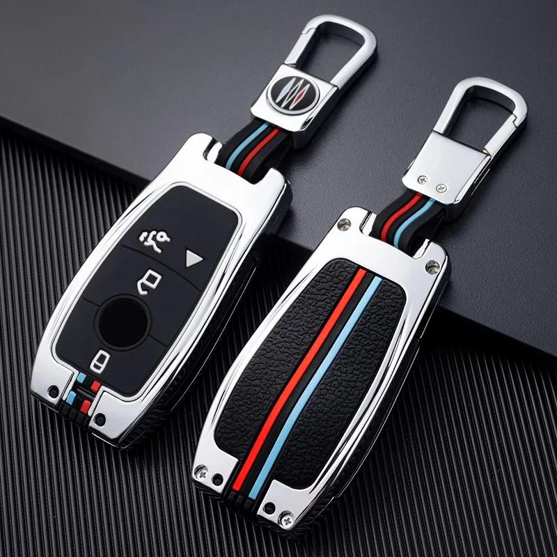 Zinc Alloy Car Remote Key Case Fob for Mercedes Benz A C E S G GLS CLA Class W213 W177 W205 W222 X167 W176 AMG Accessories