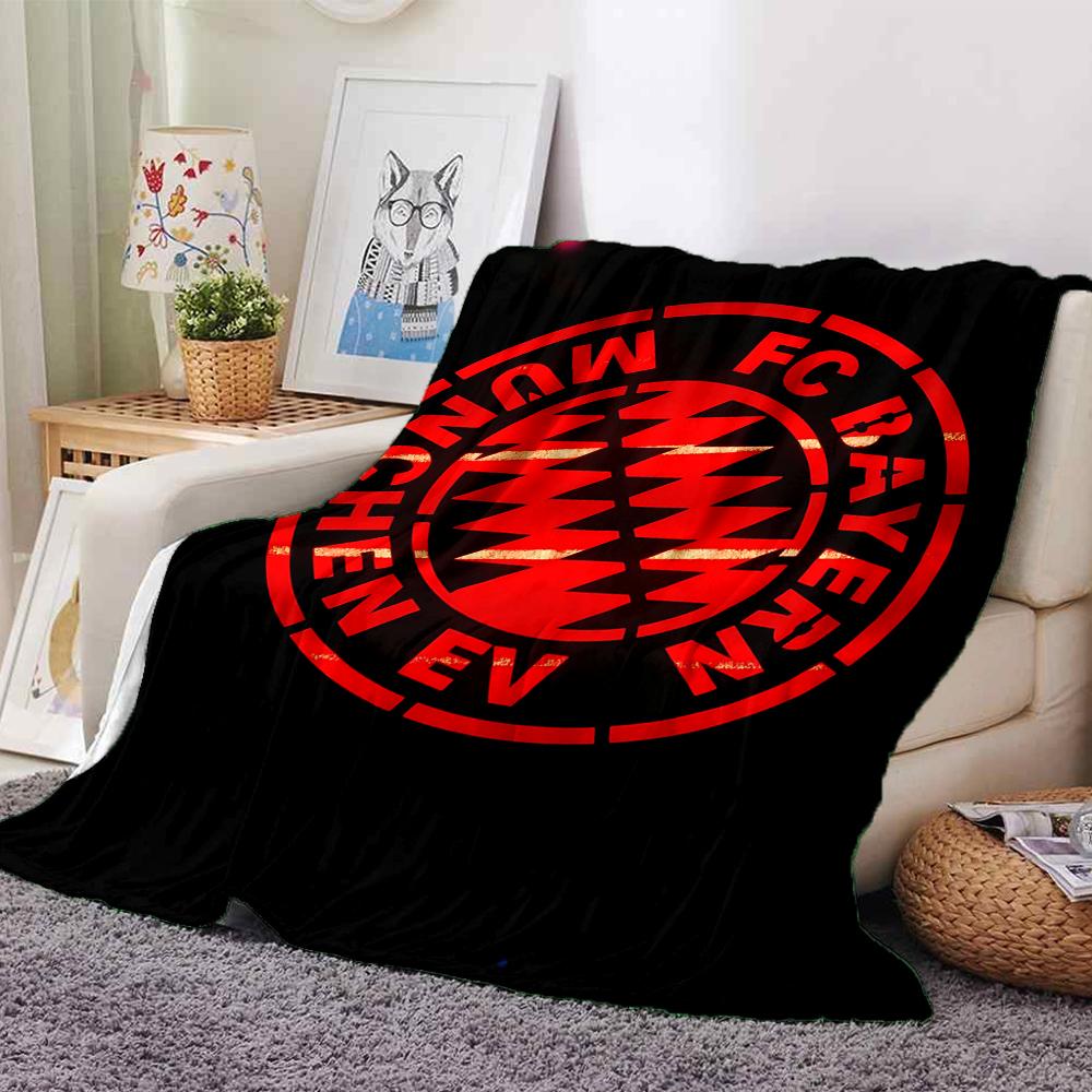 Bayern Munich Crest Blankets Flannel Printed Breathable Warm Throw Blanket for Home Office Bedspreads 0708a119