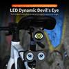Bicycle Devil Eye Light Tail Light Devil's Eyes Waterproof Bike Lights For Night Riding With Type C Rechargeable M0O9
