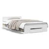 VidaXL Cadre de lit avec tiroir blanc 90x200 cm bois d'ingénierie, lit, lit de rangement, cadre de lit simple, lit simple, 3280797