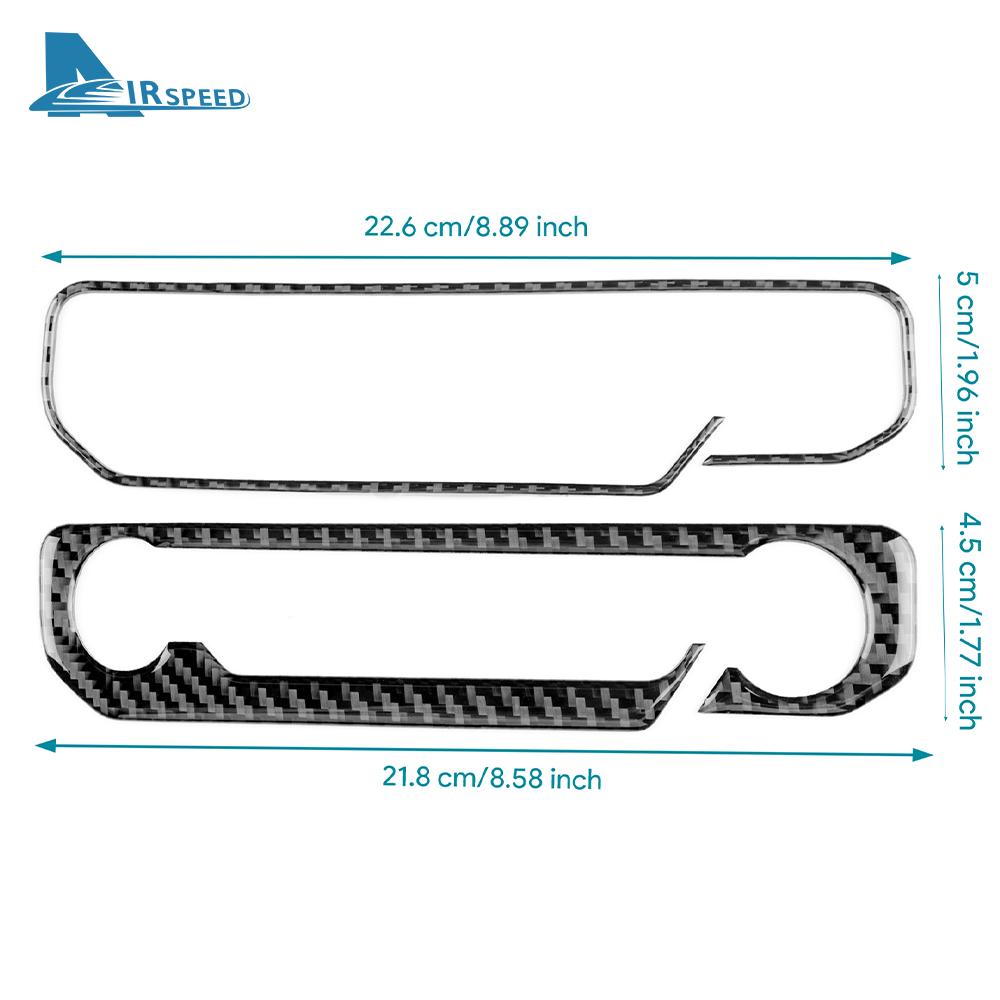 Real Soft Carbon Fiber Sticker For Ford Mustang GT 2024 2025 LHD RHD Car Central Control Star Button Interior Trim Accessories