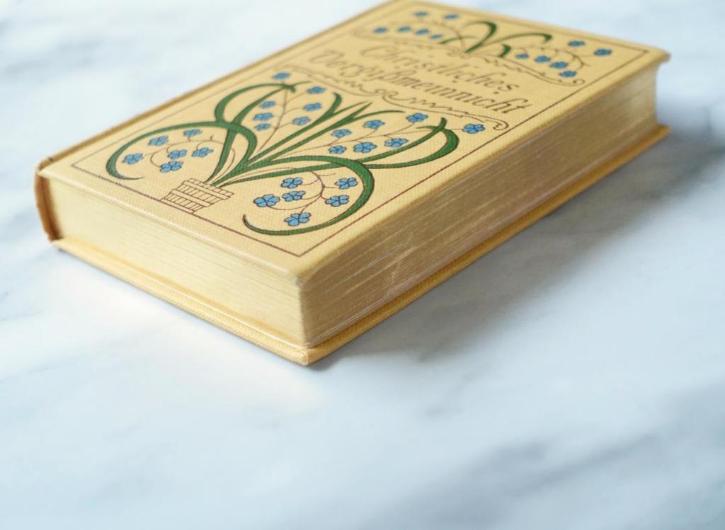 [USED] German Antique Book Christian Forget-me-not Memorial Book Foreign Book