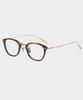 Lingkeonpeuleim Arlt-5955 Titanium Eyeglass Frame Havana
