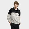 Fila Original Fashion Classic Retro Versatile Comfortable Knitted Long Sleeve Polo Shirt Men Tops F11M549209FBK