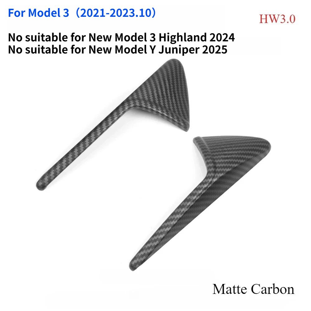 Car Side Camera Protection Cover for Tesla Model 3 Body Kit ABS Carbon Fiber Decoration Sticker Car Modification Accessories