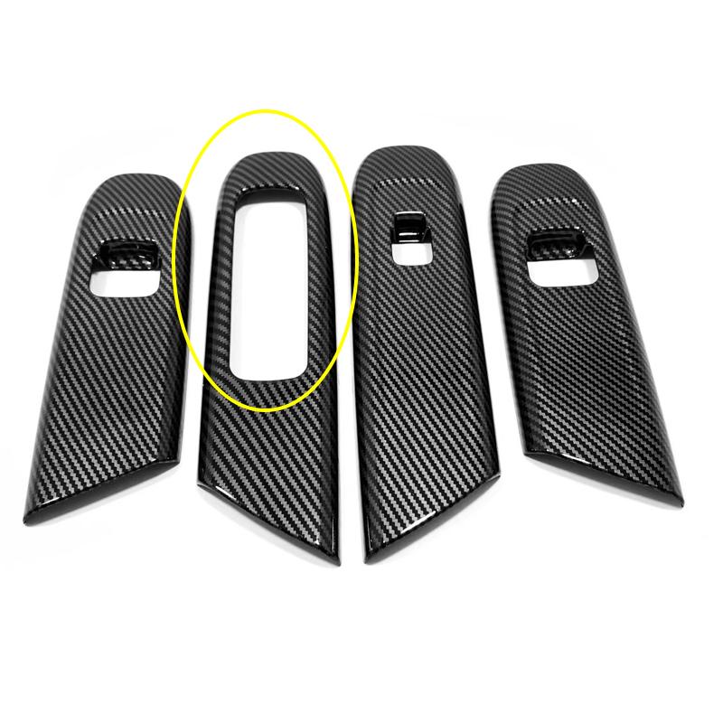 

Кнопки подъемного переключателя оконного стекла автомобиля, декоративная рамка, накладка для Mercedes Benz C Class W206 C200 C220 C260 C300 Carbon Fiber Color7tg