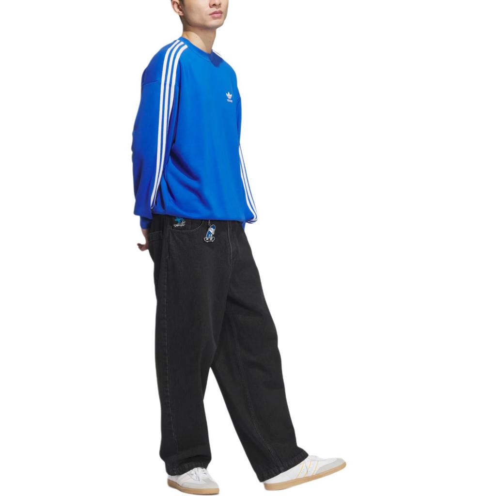 Adidas Originals ADICOLOR OVERSIZE CREW Sweatshirt Men's Blue JN9787-