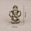 Vintage Brass Thai Elephant God Desktop Ornament Elephant Trunk God Of Wealth Bronze Carving Crafts Collection Home Decoration