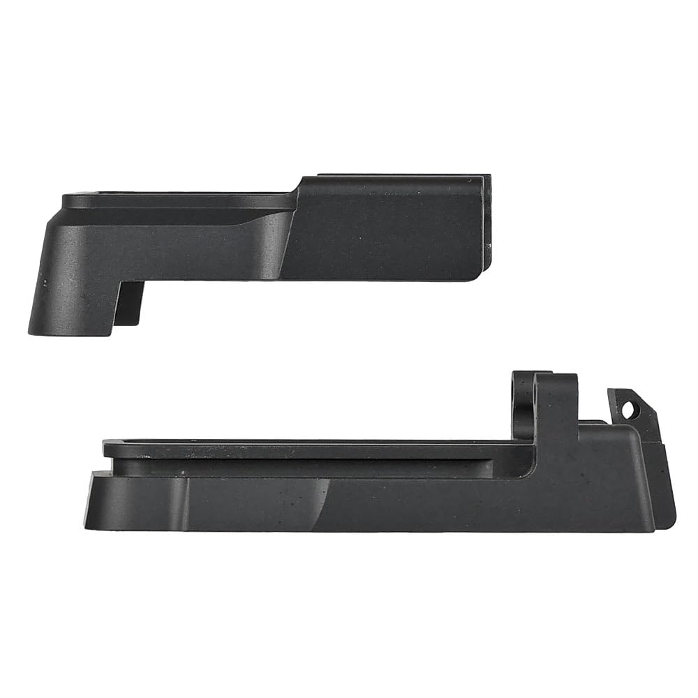 Ryohin Buhin 5KU Lancer Type Adaptive Magwell for GBB M4 Series, 2-Piece, CNC Machined Aluminum with Anodized Finish, Black