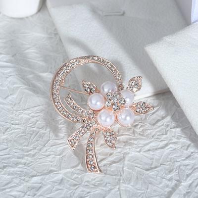 Modisches Temperament-Corsage-Abzeichen, bunte Diamant-Brosche, Zirkon, Retro-Zubehör, Pullover-Zubehör
