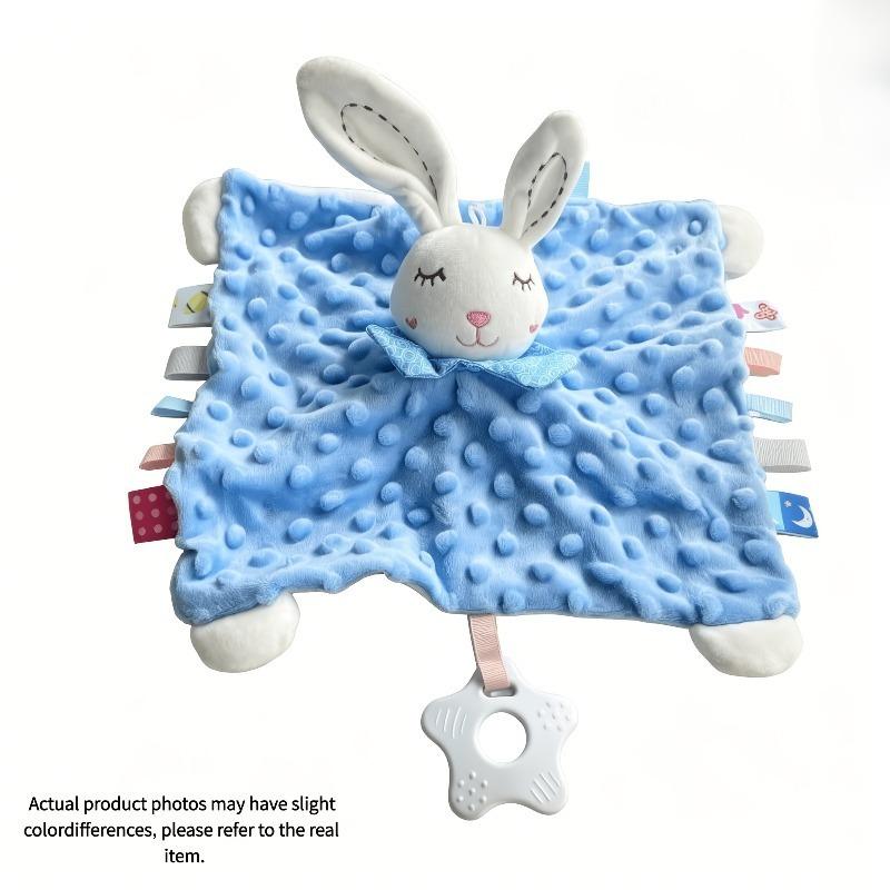 3 In 1 Baby Soothing Toy Soft Comfort Blanket Rattle Hanging Toy Multifunction Infant Soother Toy For Newborn Kids Gift
