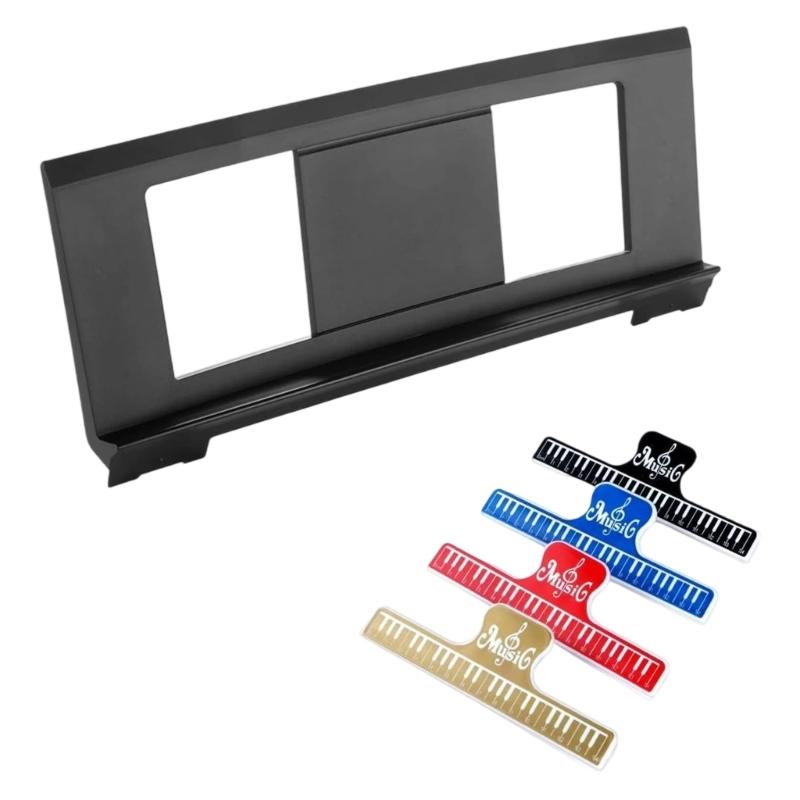 Electronic Piano Music Stand Portable Music Score Holder Thickened Keyboard Music Score Stand with Music Book Clips 1