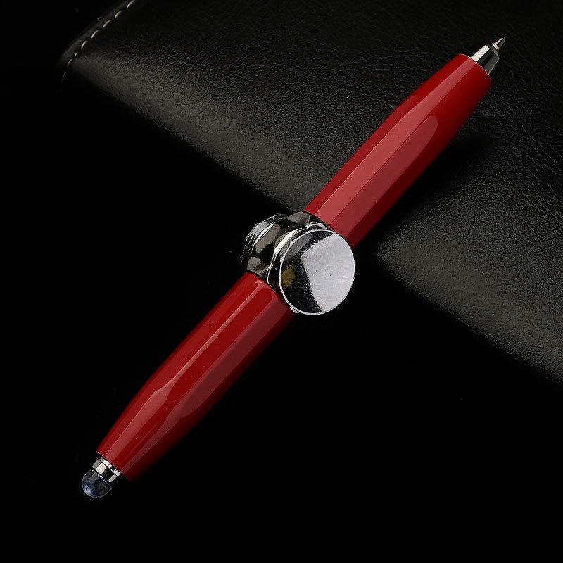Multipurpose Light-Up Spinning Ballpoint Pen - Creative Metal Spinner for Stress Relief