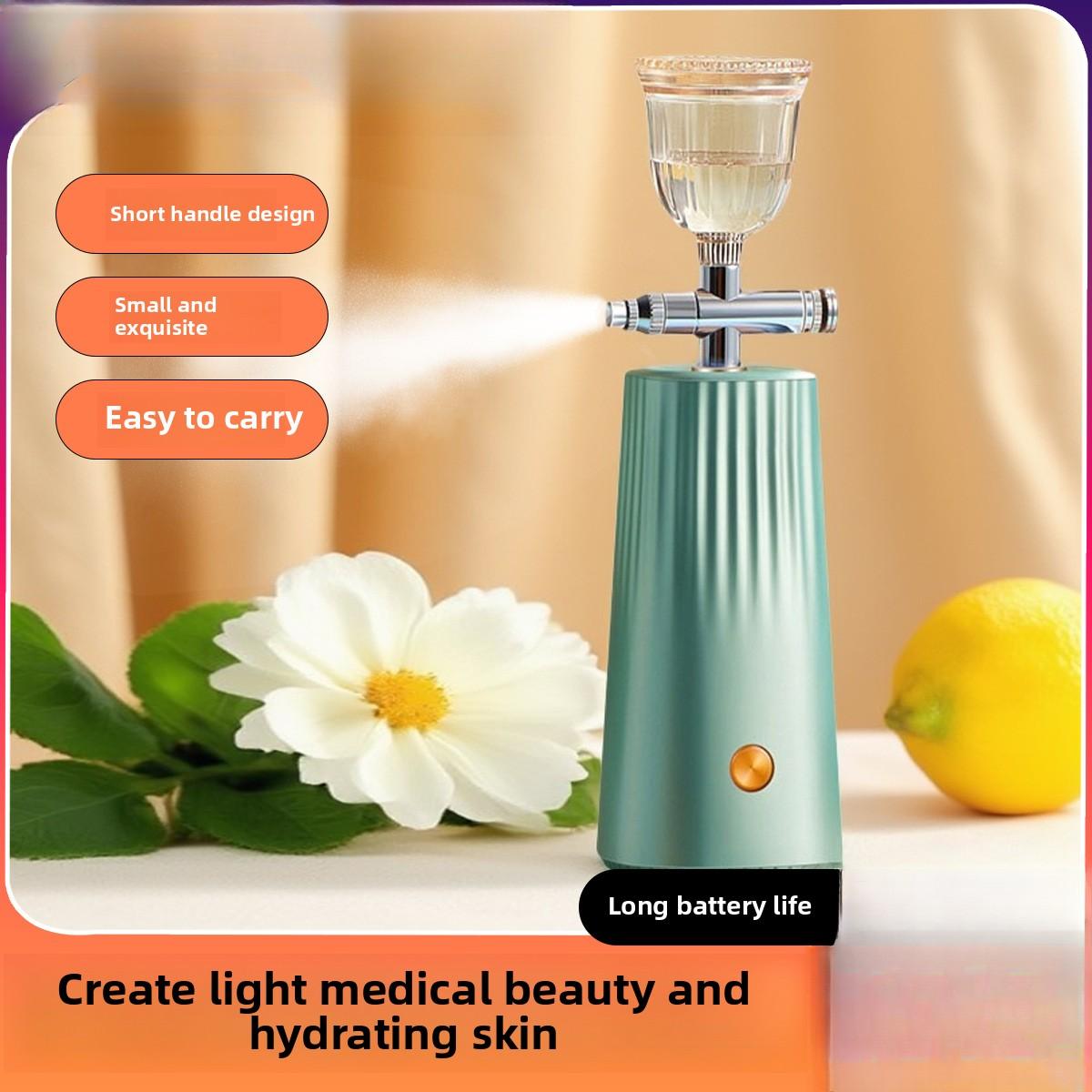 

High Pressure Essence Is Introduced Into Beauty Salon Handheld Nano-hydrating Spray Oxygen Injection Photometer
