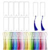 Acrylic Rectangle Bookmark with Tassel for DIY Decor