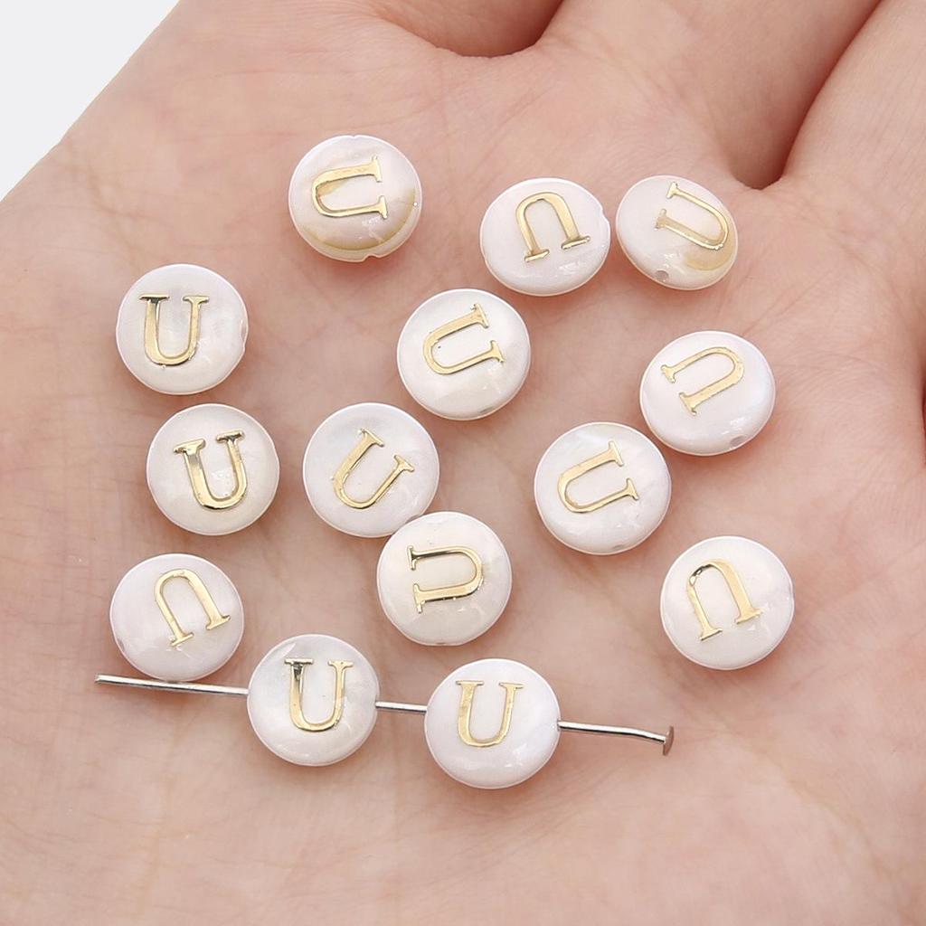 Gold Foil Seashell Beads: DIY Jewelry Making Materials for Bracelets, Necklaces, and Pendants