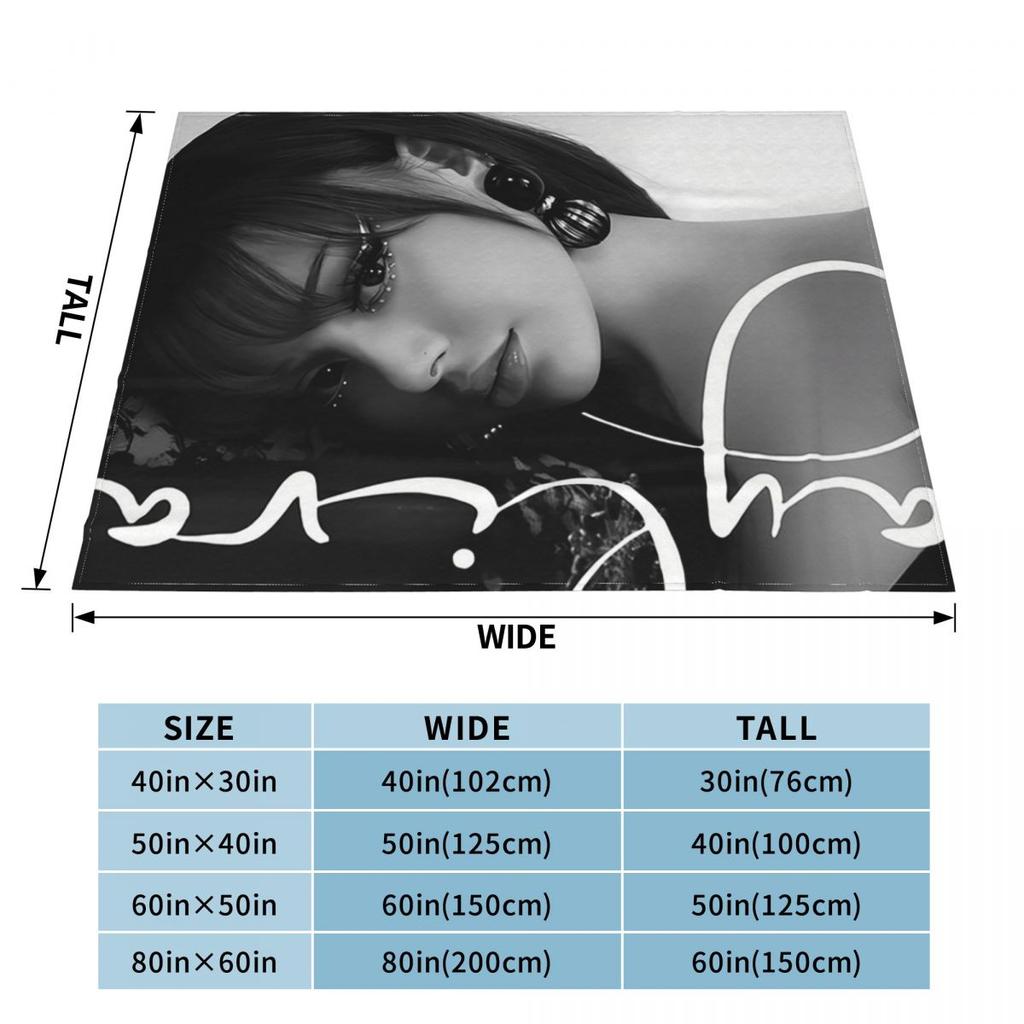 Music Singer Ayliva Blankets Soft Warm Flannel Throw Blanket Cover for Bed Living room Picnic Travel Home Couch