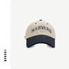 Street couple hat spring and summer face small baseball cap women's fashion contrasting color letter embroidery baseball cap men
