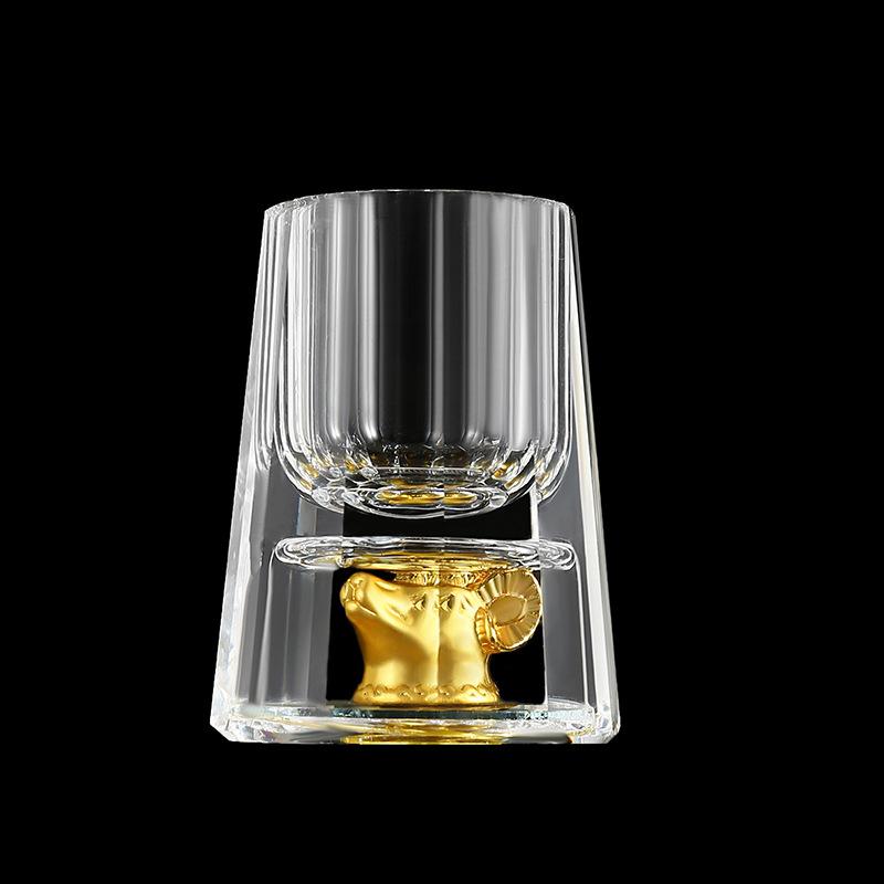 Zodiac Crystal Glass Spirit Glass Wine Dispenser 12 Small Wine Glasses Household Party One Cup Simple