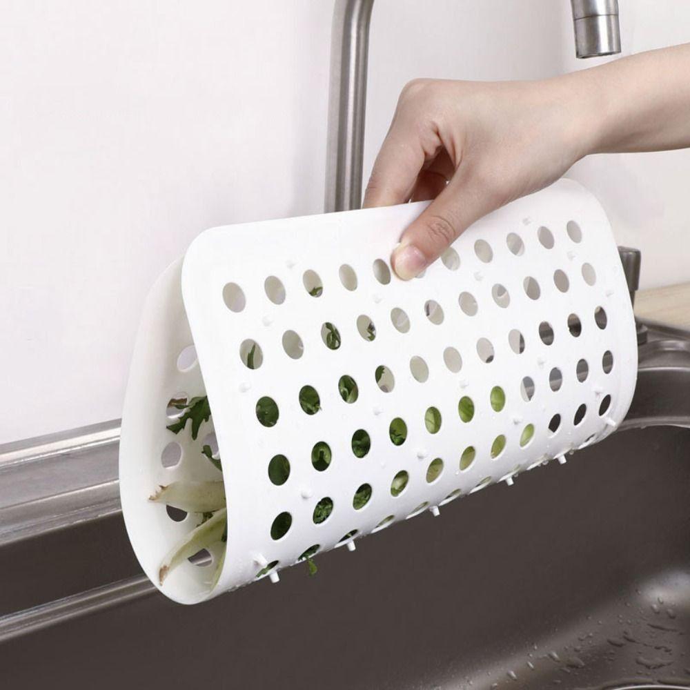 Anti-blocking Sink Drain Mat Hollow Dish Drying Mat Multifunctional Sink Protectors  Tableware