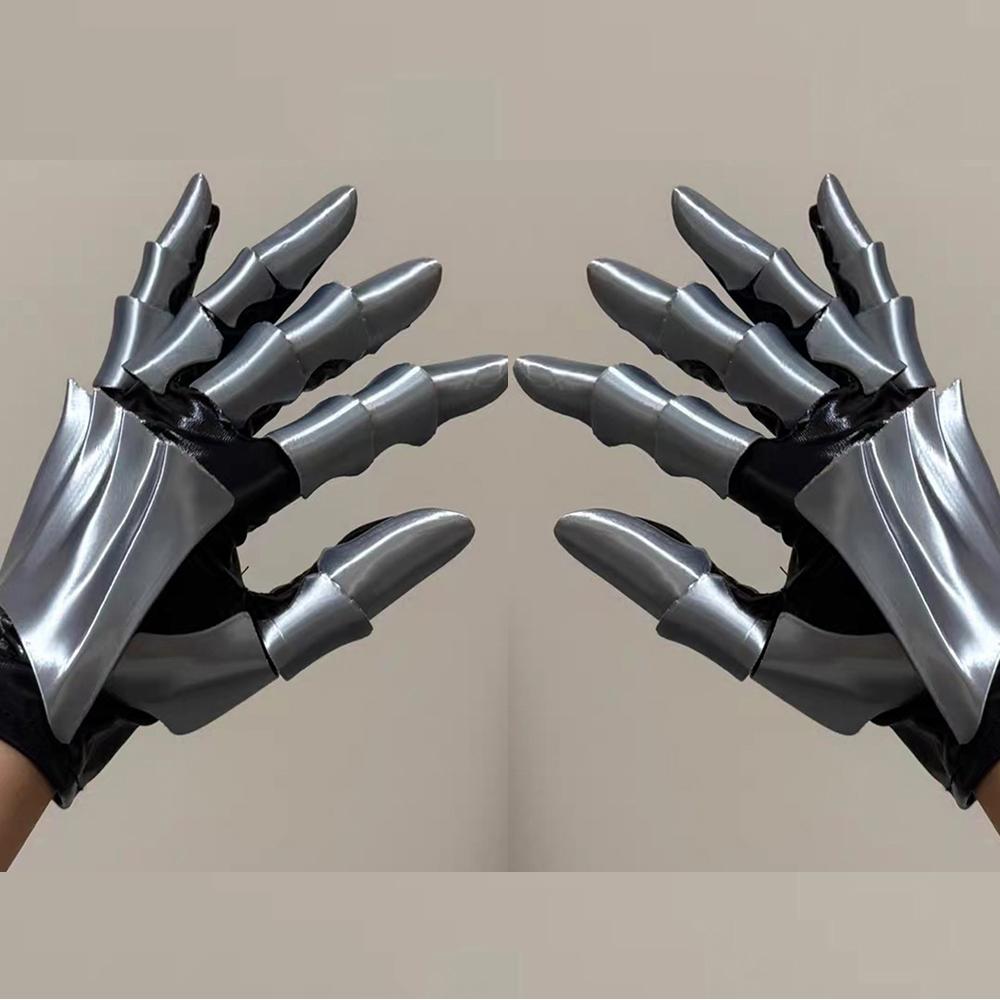 Gants Jouet Mécaniques Cos Gants de Chevalier, Fabriqués en Matériau PETG Imprimé en 3D, Possèdent la Haute Flexibilité des Gants Mecha