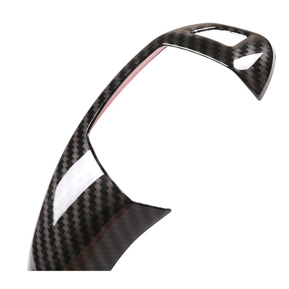 Right Hand Drive Carbon Fiber Gear Shift Knob Cover ABS Gear Shift Knob Cover Embedded Packaging Simple Installation