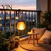 Decorative Tree Hanging Lights Flickering Flame Garden Lamp, Solar Yard Light, Outdoor Waterproof Lanterns Lantern with Auto On/Off Function for Patio