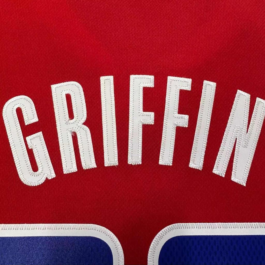 Adidas X NBA Collaboration Los Angeles Clippers Griffin 32 SW Digital Letter Embroidered Pullover V-Neck Sports Basketball Jersey 7912A-313-K91196