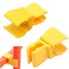 6Pcs Yellow Football Training Flag Pole Clip Football Training Obstacle Buckle  Outdoor
