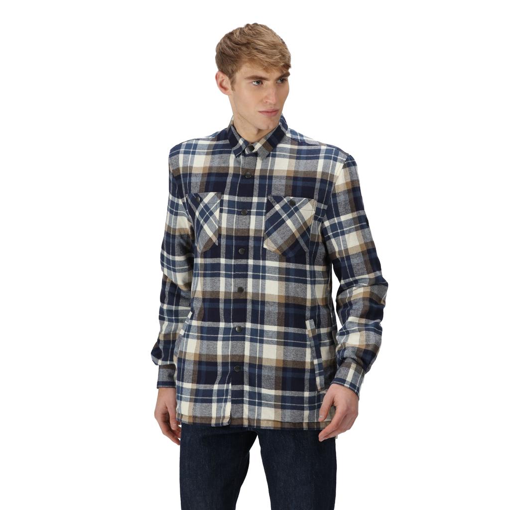 Regatta Mens Thamos Checked Long-Sleeved Shirt