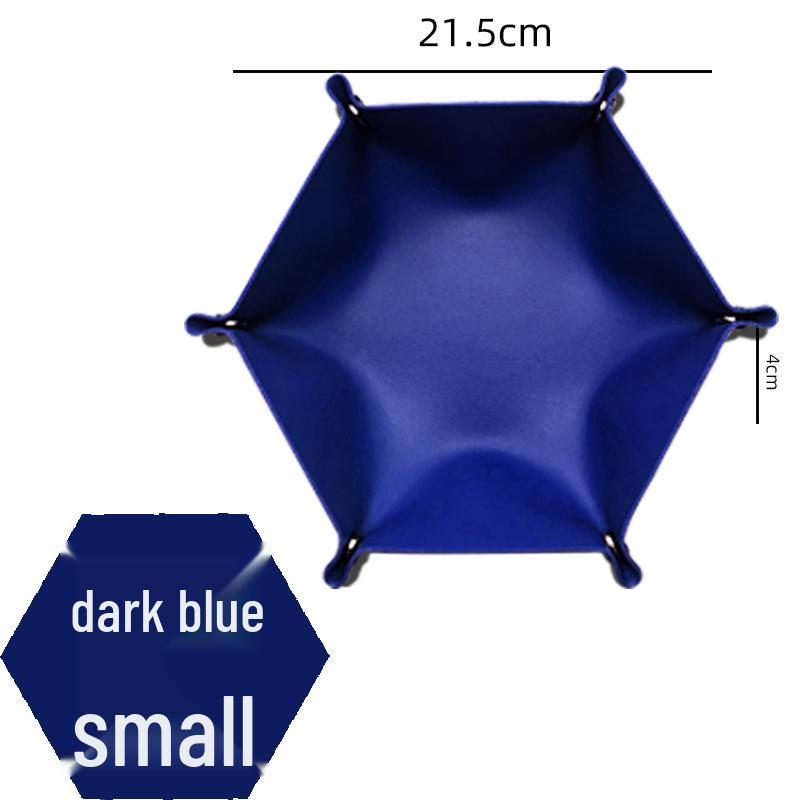 Auf Lager Nordisches Sechseckiges PU-Leder Würfel- & Kosmetik-Aufbewahrungstablett