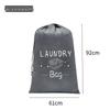 Large Capacity Waterproof Drawstring Laundry Bag for Clothes and Quilts