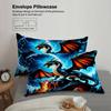 3pcs Dragon Fantasy Bedding Sets 3D Printed Mythical Dragon Easy Care Durable Duvet Cover Sets With Pillowcases No Filling
