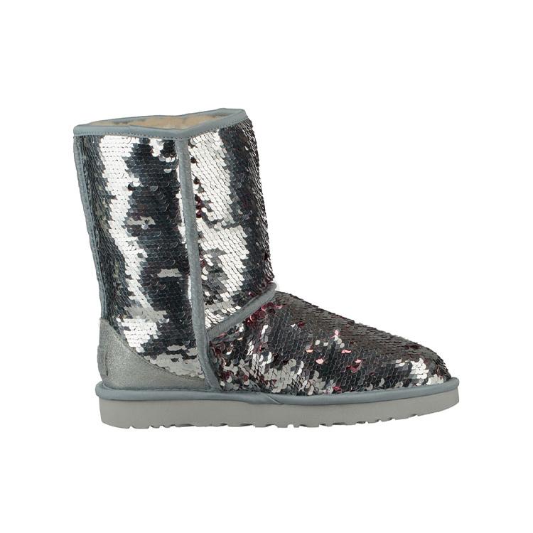 UGG Classic Short Sequin 'Silver' Women's 1094982-SLVR