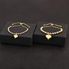 Nidin New Retro Love Shape Copper Beads 4mm/6mm/8mm Charm Bracelets For Female Birthday Party Jewelry Accessories Fine Gifts
