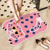 Cartoon animal soft diatom mud toilet absorbent floor mat bathroom non-slip mat entry door mat cute toilet floor mat