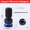Quick Release 1/2-Inch Square Drive to 1/4-Inch Impact Hex Socket Adapter Converter Chuck Adaptor for Impact and Ratchet Wrench