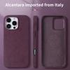 Vollumwickelte magnetische Hülle für ALCANTARA für iPhone 16 Pro Max 16pro Kunstleder Supercar Wildleder Handyhüllen Abdeckung