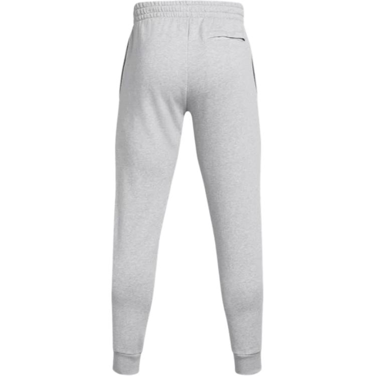 Under Armour Rival Fleece Logo Comfort Soft Skin-Friendly Solid Color Knitted Sports Pants Men pants Light-Gray 1379774-011